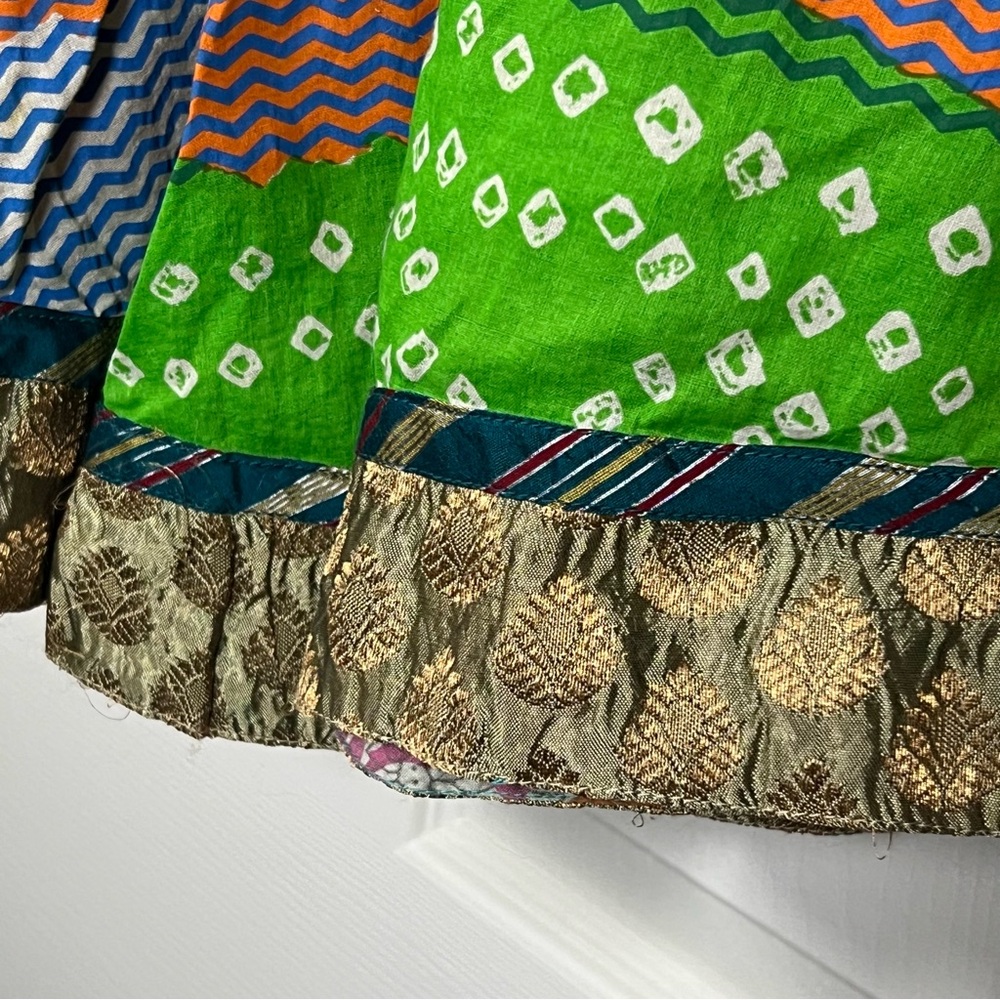 Multicolor Patchwork Women's Dress - image 4